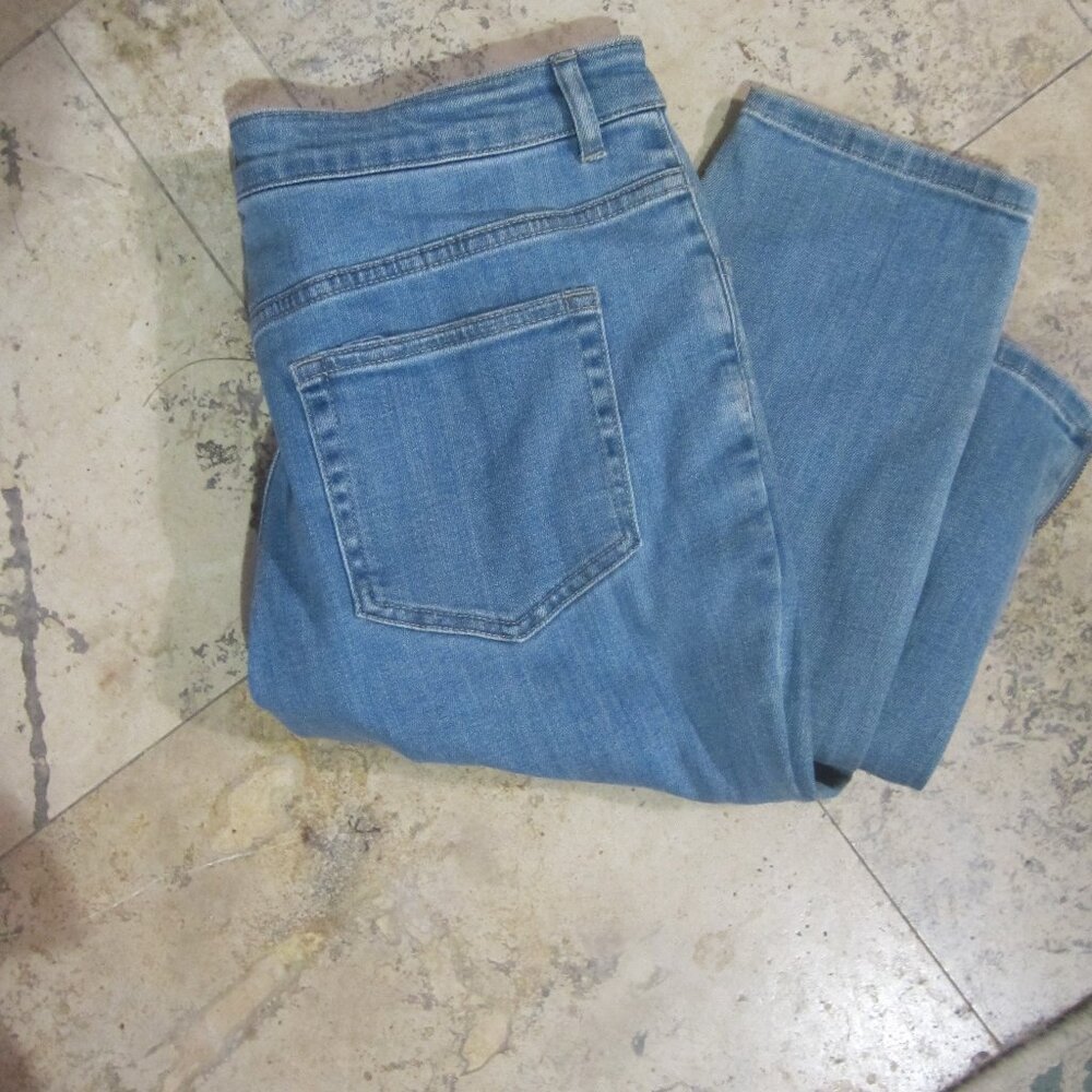 LOGO by Lori Goldstein 5-Pocket Skinny Jeans w/ Zipper Detail, Size 8 Regular